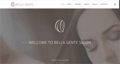 Desktop Screenshot of bellagentesalon.com