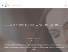 Tablet Screenshot of bellagentesalon.com